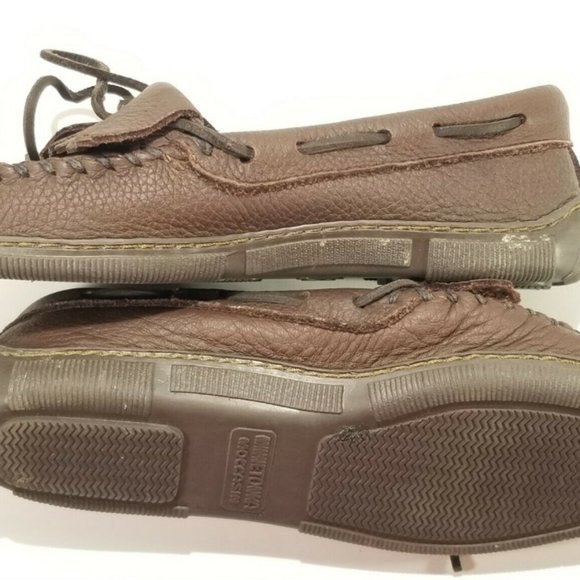 Minnetonka Moccasin 392 Chocolate Moosehide Fringe - Picture 7 of 10